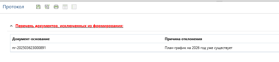 Запрет на формирование новой редакции плана-графика закупок