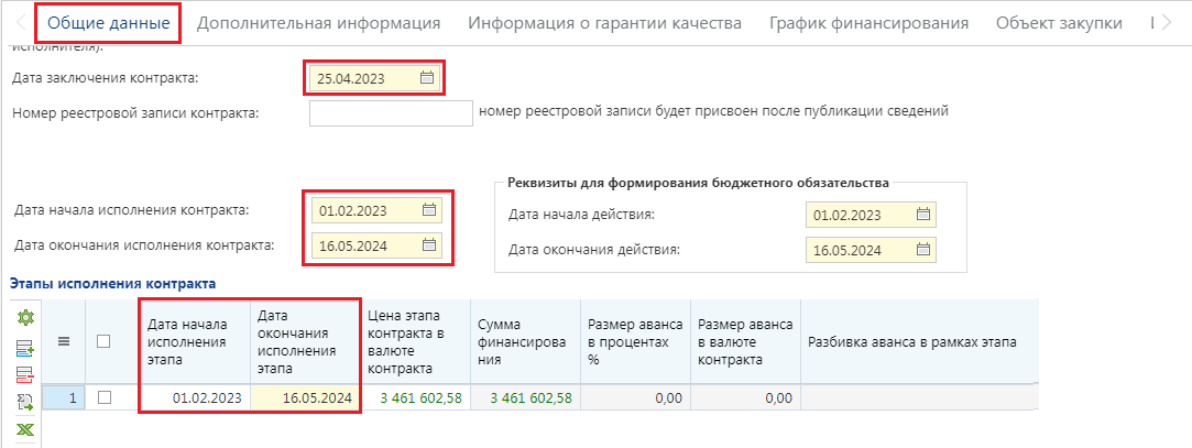 Рисунок 1. Даты